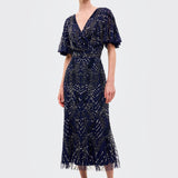 Kim Embellished Sequin Midi Dress | BTZ260110