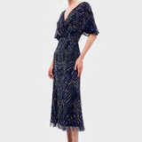 Kim Embellished Sequin Midi Dress | BTZ260110