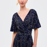 Kim Embellished Sequin Midi Dress | BTZ260110