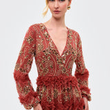 Clarisse Embellished Sequin Maxi Dress | BTZ260117