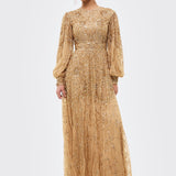 Delfina Modest Sequin Maxi Dress | MTZ260102