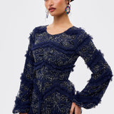 Lilah Modest Sequin Maxi Dress | MTZ260104