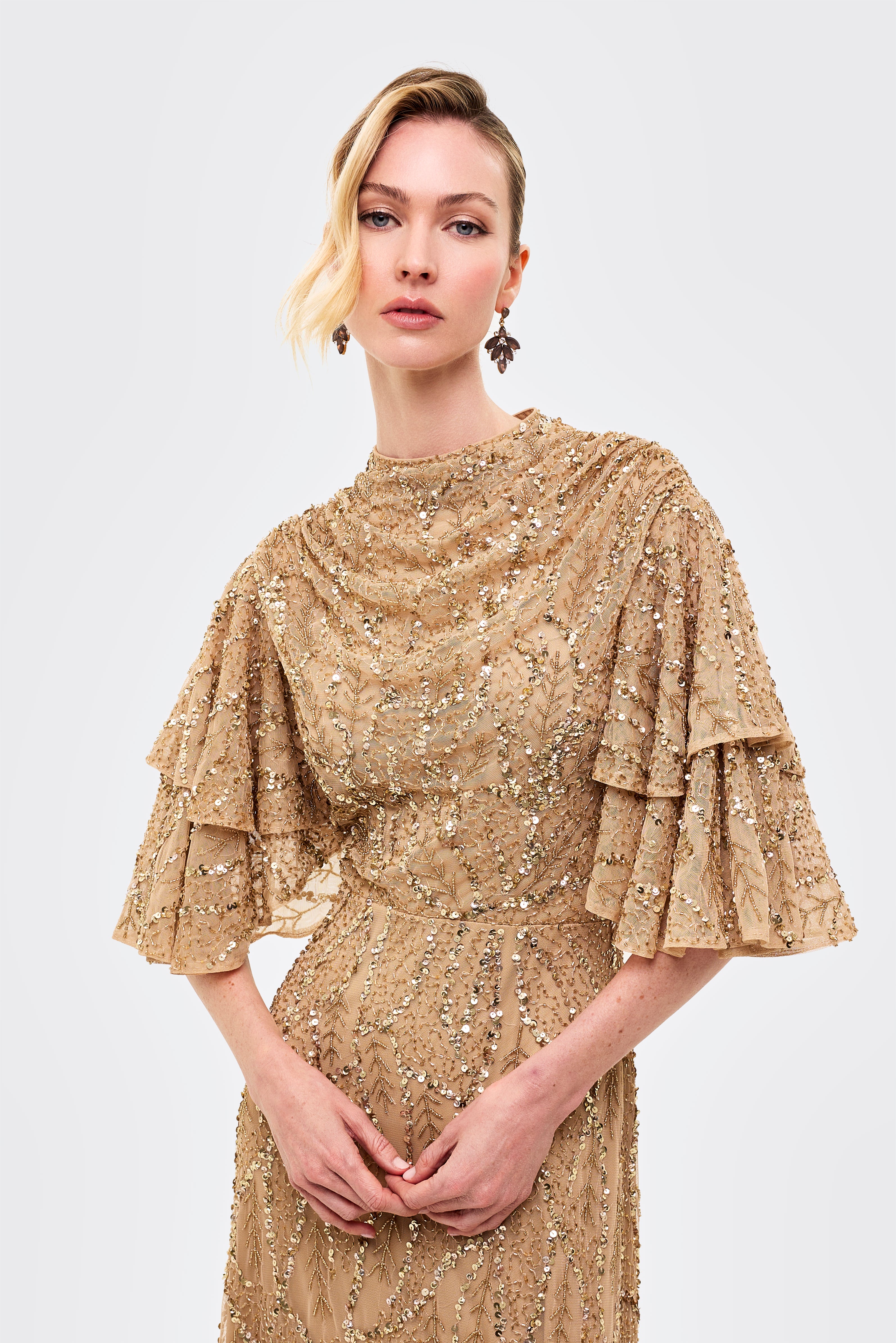 Marnie Embellished Sequin Maxi Dress | BTZ260109