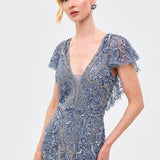 Mabel Embellished Sequin Maxi Dress | BTZ260904