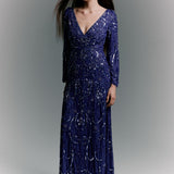 Nivine Sequin Maxi Dress | BTZ260102