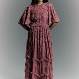 Isla Ruffle Maxi Dress | BTZ260104