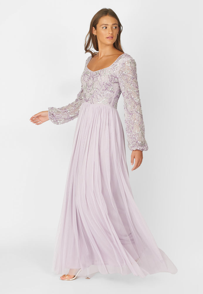 
                  
                    BRIELLE EMBELLISHED SEQUIN MAXI DRESS SIDE
                  
                