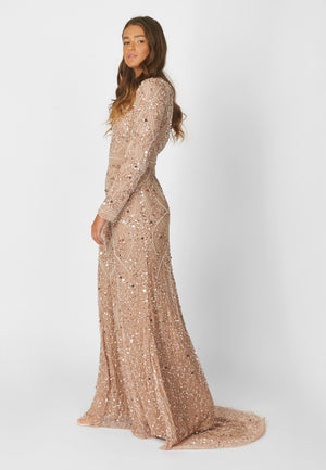 
                  
                    Aliyah Embellished Sequin Maxi Dress
                  
                