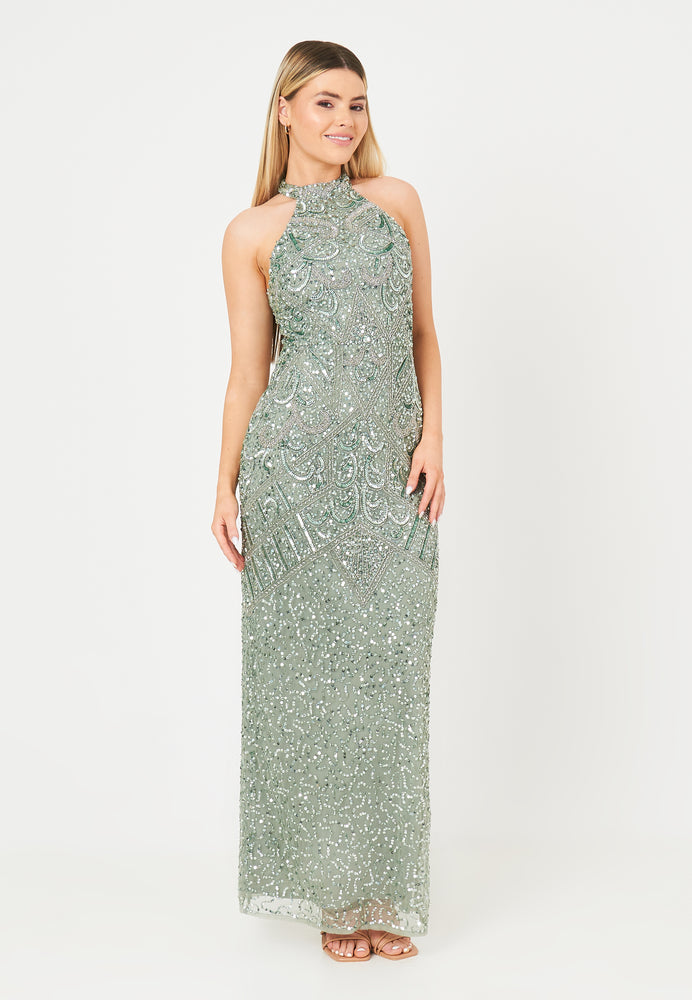 
                  
                    CLAIR EMBELLISHED SEQUINS MAXI DRESS | BTZ240405
                  
                