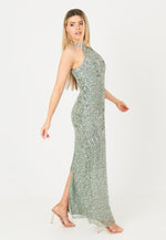 CLAIR EMBELLISHED SEQUINS MAXI DRESS | BTZ240405