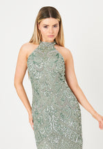 CLAIR EMBELLISHED SEQUINS MAXI DRESS | BTZ240405