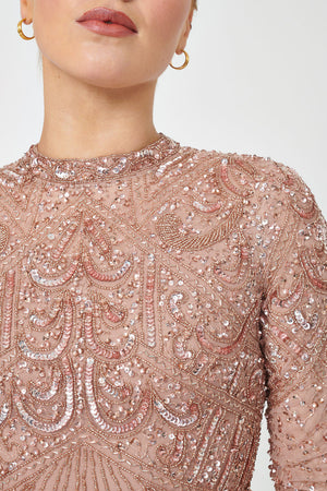 
                  
                    ZEBA MODEST EMBELLISHED SEQUIN DRESS | M2205021
                  
                