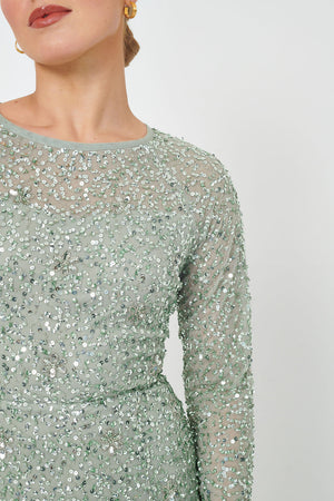 
                  
                    AFEERA MODEST EMBELLISHED SEQUIN DRESS | M220824
                  
                