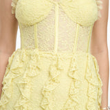 Chanel Lace Frill Maxi Dress | BTZ25418