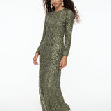 Derya Embellished Sequin Maxi Dress | MTZ250811