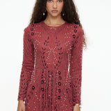 Reina Embellished Sequin Maxi Dress | MTZ250802