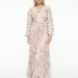 Salene Ruffle Maxi Dress | BTZ260105