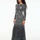 Azza Embellished Sequin Maxi Dress | MTZ250814