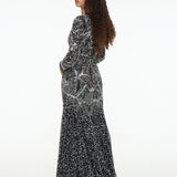 Azza Embellished Sequin Maxi Dress | MTZ250814