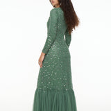 Olga Embellished Sequin Maxi Dress | MTZ250809