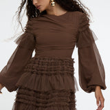 Naia Modest Chiffon Maxi Dress | MTZ250122