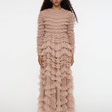 Ava Modest Ruffle Maxi Dress | MTZ250113