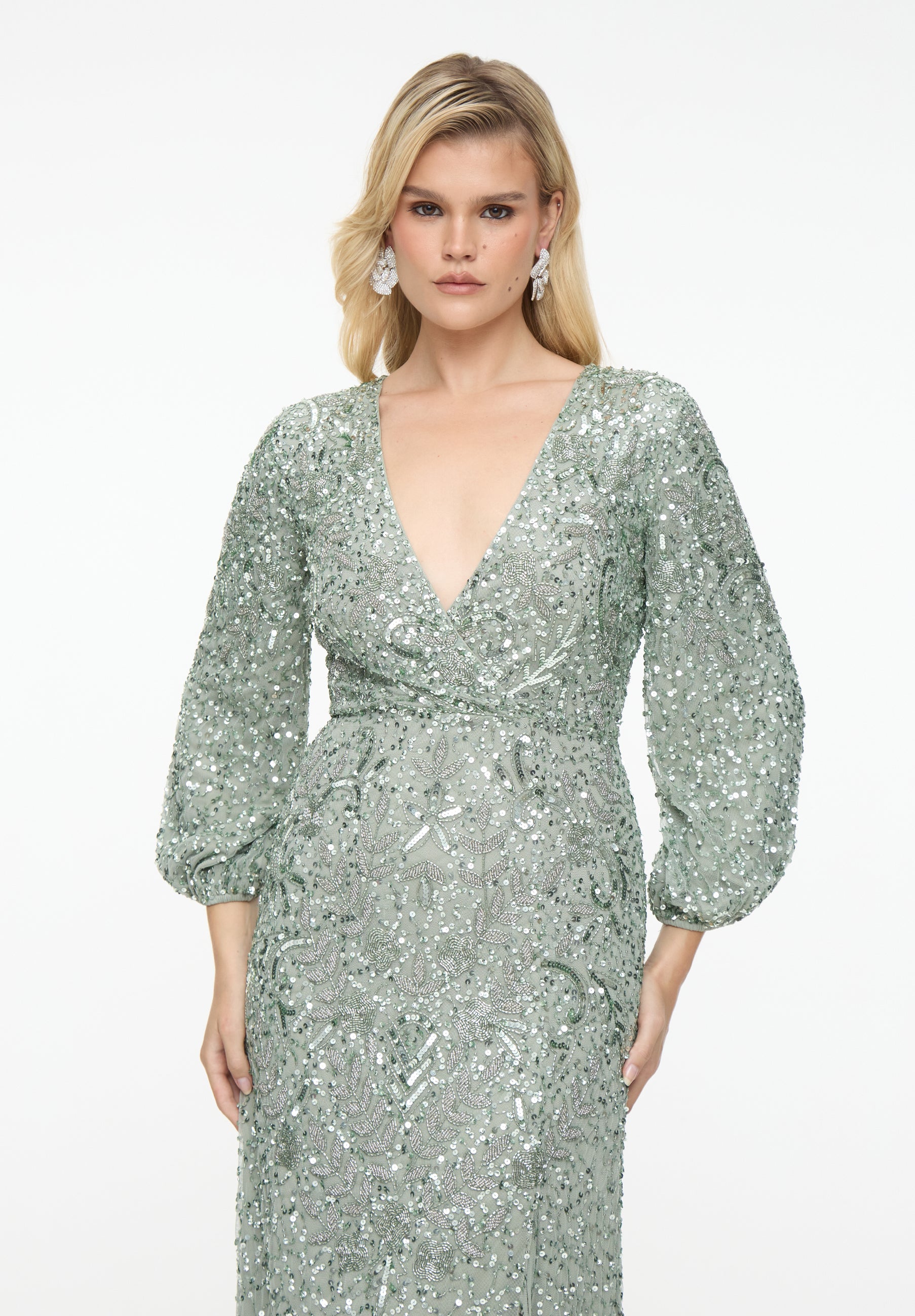 Caron Embellished Sequin Maxi Dress | BTZ260905