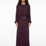 Elara Modest Sequin Maxi Dress | MTZ260906