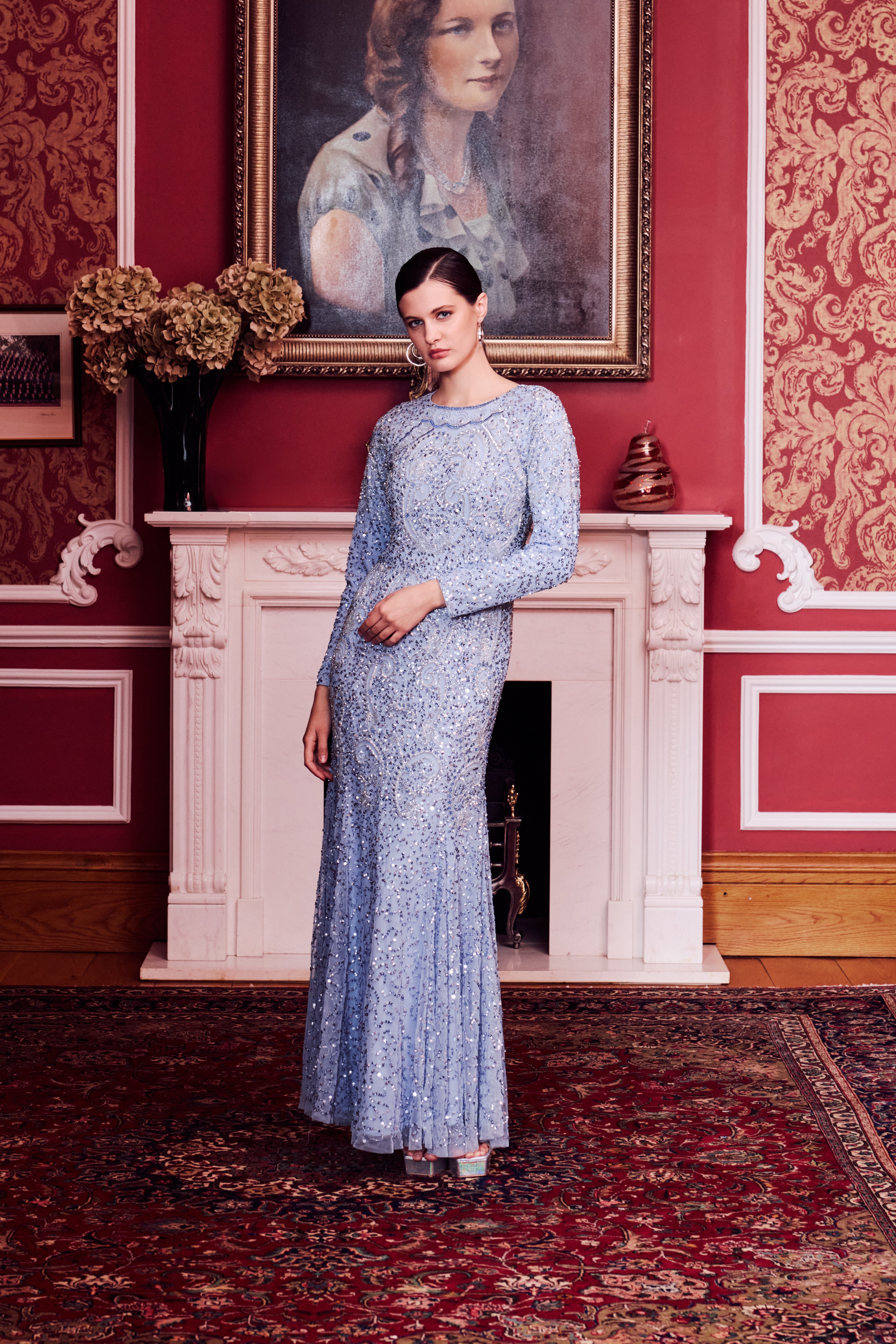 Sihem Modest Sequin Maxi Dress | MTZ260111 Beauut Sihem Modest Sequin Maxi Dress | MTZ260111 Beauut