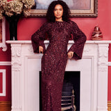 Riham Modest Sequin Maxi Dress | MTZ260311