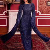 Paloma Modest Sequin Maxi Dress | MTZ260105