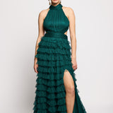Jane Ruffle Maxi Dress | BTZ260107