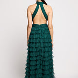 Jane Ruffle Maxi Dress | BTZ260107