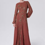Lamis Modest Sequin Maxi Dress | MTZ260114