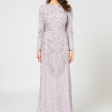 Melis Modest Embellished Sequin Maxi Dress | MTZ250414
