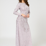 Melis Modest Embellished Sequin Maxi Dress | MTZ250414