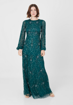 
                  
                    NABEELA MODEST EMBELLISHED SEQUIN MAXI DRESS | M230602
                  
                