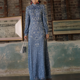 Amani Modest Embellished Sequin Maxi Dress | MTZ250705
