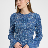 Aliye Embellished Sequin Maxi Dress | MTZ250805