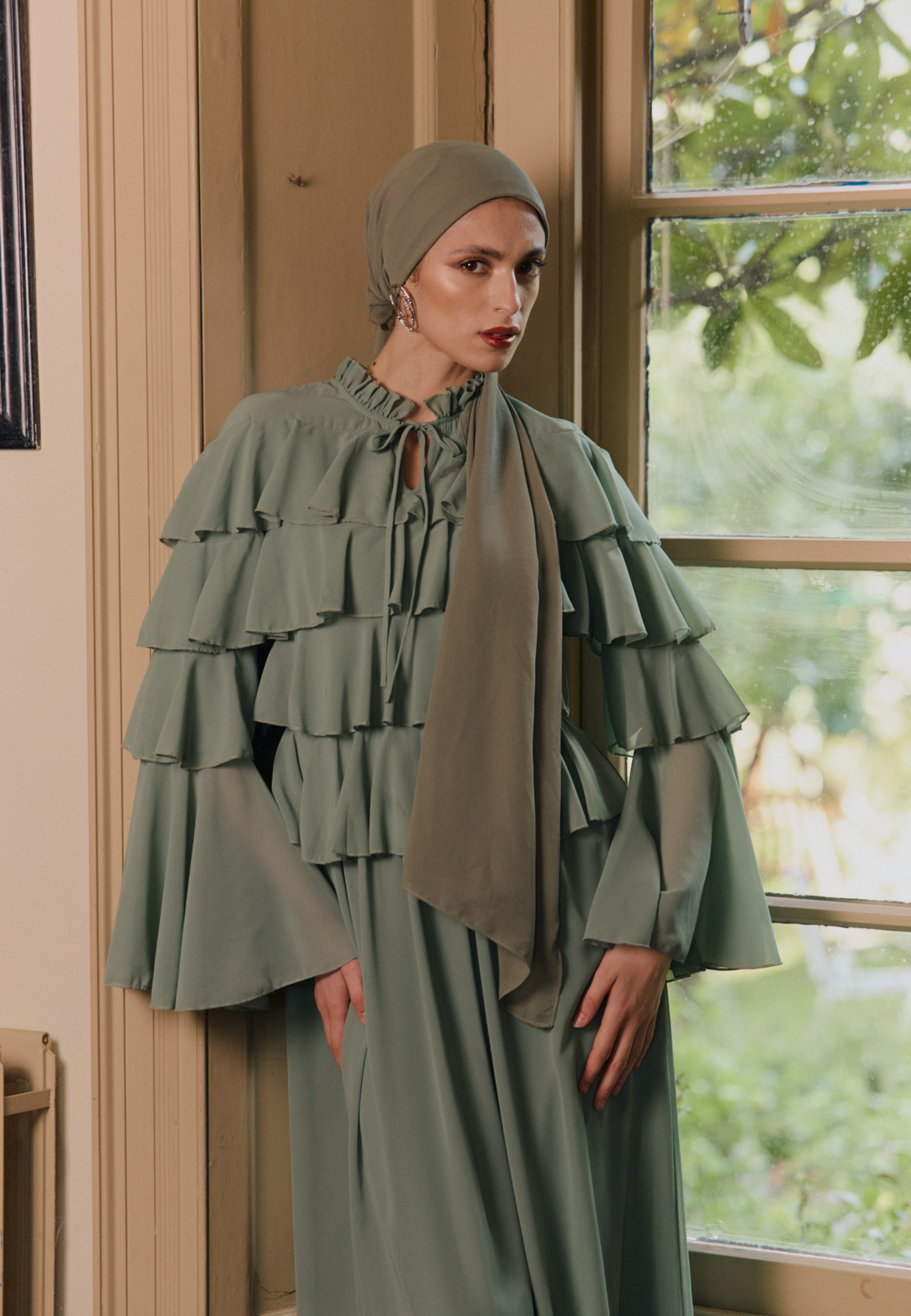 Aria Modest Chiffon Maxi Dress | MTZ250919