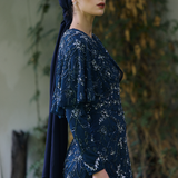 Soraya Modest Embellished Sequin Maxi Dress | MTZ250801