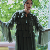 Luisa Modest Ruffle Maxi Dress | MTZ250126