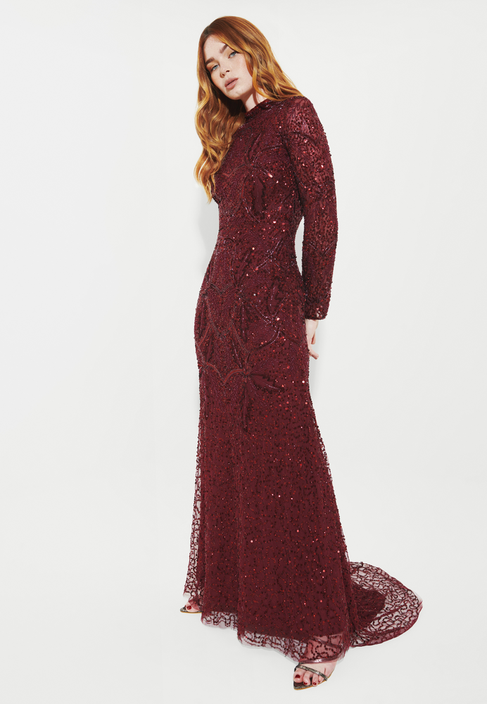 
                  
                    ZEINA MODEST EMBELLISHED SEQUIN MAXI DRESS | BTM231202
                  
                