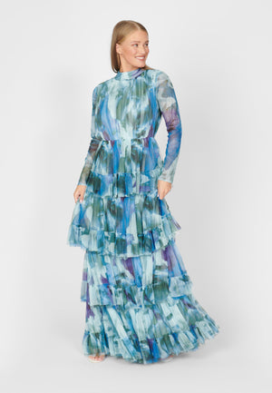 
                  
                    Rafiya Modest Print Dress
                  
                
