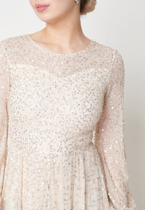 
                  
                    Sigrid Modest Embellished Sequin Dress
                  
                