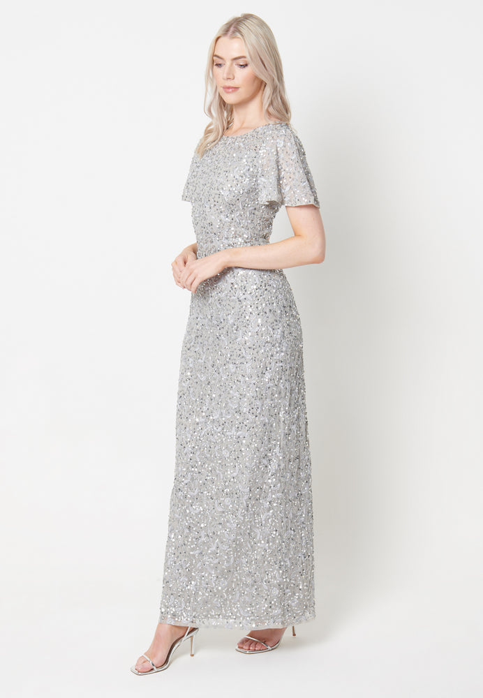 
                  
                    Aria Embroidered With Embellished Sequin Dress
                  
                